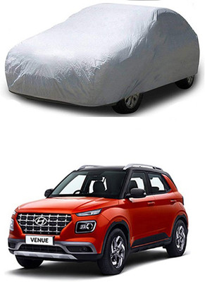 Utkarsh Car Cover For Hyundai Venue (Without Mirror Pockets)(Silver)