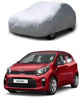 Utkarsh Car Cover For Kia Picanto (Without Mirror Pockets)(Silver)