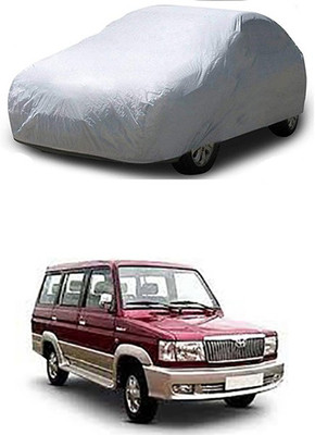 WildKraftZ Car Cover For Toyota Qualis (Without Mirror Pockets)(Silver)