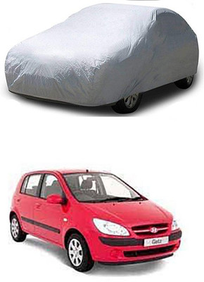 ENTIRELY ELITE Car Cover For Hyundai Getz Prime (With Mirror Pockets)(Silver)