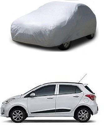 WildKraftZ Car Cover For Hyundai Grand i10 (Without Mirror Pockets)(Silver)