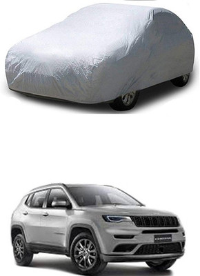 Utkarsh Car Cover For Jeep Compass Facelift (Without Mirror Pockets)(Silver)