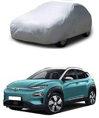 THE REAL ARV Car Cover For Hyundai Kona Electric (With Mirror Pockets)(Silver)