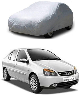 THE REAL ARV Car Cover For Tata Indigo eCS (With Mirror Pockets)(Silver)