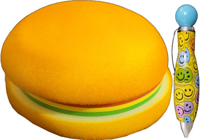 TECHNOCHITRA Burger Shape Writing Pad, Note Pad Mini Writing Pad Blank 80 Pages(Multicolor)