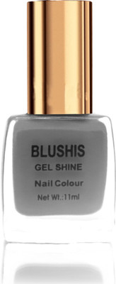 BLUSHIS Gel Shine Nail colour (Gray Color) Grey