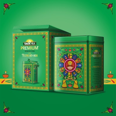 Tata Tea Premium Pattachitra Festive Pack Tea Tin (250 g)