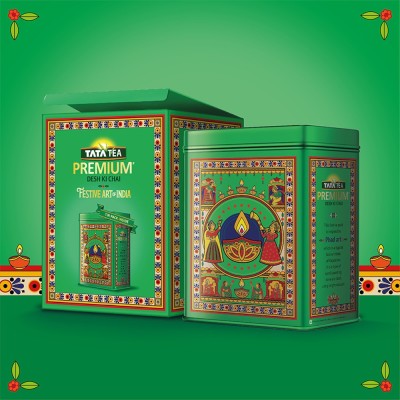 Tata Tea Premium Desh Ki Chai Festive Art of India Tea Tin (250 g)