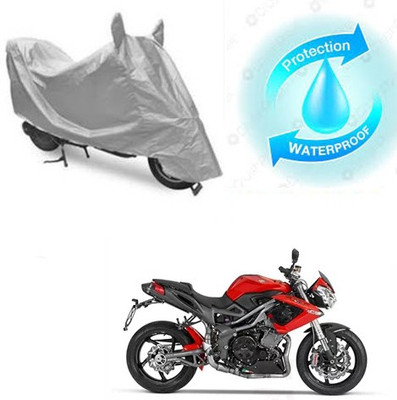 RPSENTTERPR Waterproof Two Wheeler Cover for DSK Benelli(TNT R, Silver)