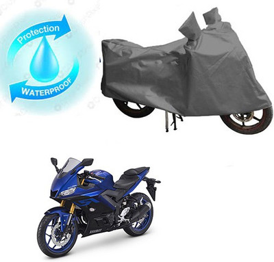 saanvi Waterproof Two Wheeler Cover for Yamaha(YZF R25, Grey)
