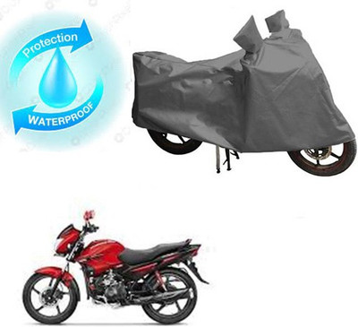 RPSENTTERPR Waterproof Two Wheeler Cover for Hero(Glamour FI, Grey)