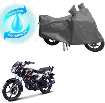 saanvi Waterproof Two Wheeler Cover for TVS(Phoenix 125, Grey)