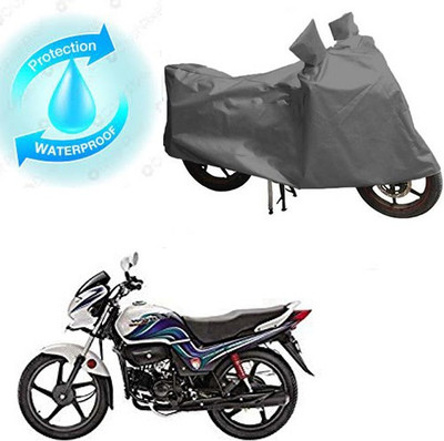saanvi Waterproof Two Wheeler Cover for Hero(Passion Pro TR, Grey)