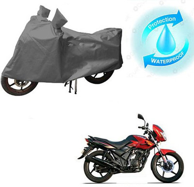 saanvi Waterproof Two Wheeler Cover for TVS(Flame DS 125, Grey)