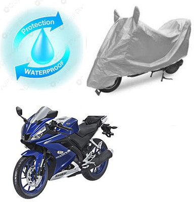 SANJU Waterproof Two Wheeler Cover for Yamaha(R15, Silver)