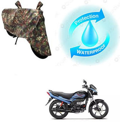 RPSENTTERPR Waterproof Two Wheeler Cover for Hero(Passion Plus, Multicolor)