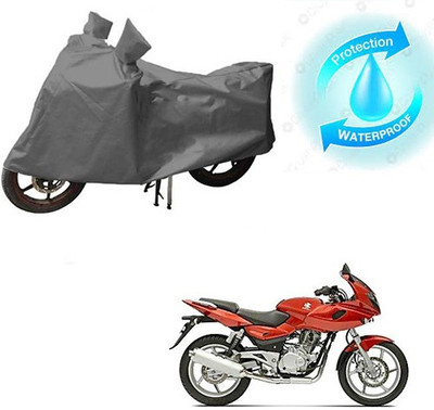 RPSENTTERPR Waterproof Two Wheeler Cover for Bajaj(Pulsar 220 DTS-i, Grey)