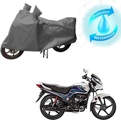 saanvi Waterproof Two Wheeler Cover for Hero(Passion Pro TR, Grey)