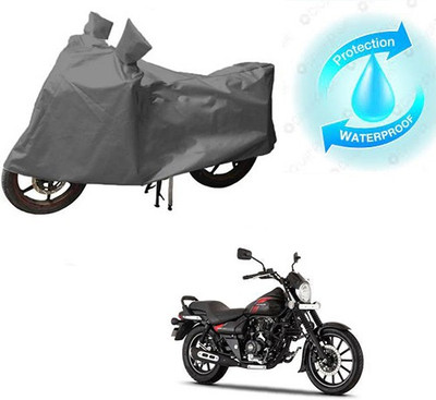 saanvi Waterproof Two Wheeler Cover for Bajaj(Avenger 220 Street, Grey)