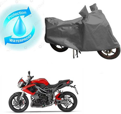 saanvi Waterproof Two Wheeler Cover for DSK Benelli(TNT R, Grey)