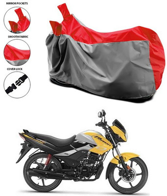 SEBONGO Waterproof Two Wheeler Cover for Hero(Passion Pro i3S, Red)