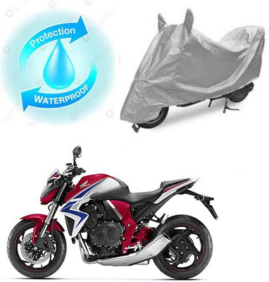 SANJU Waterproof Two Wheeler Cover for Honda(CB 1000R, Silver)