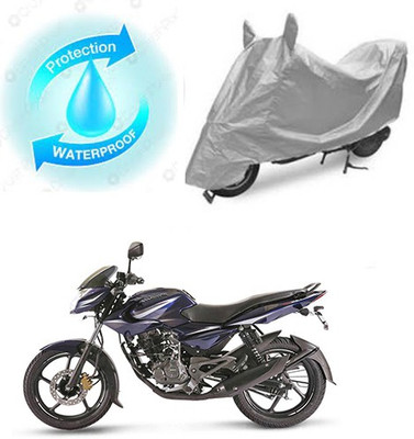 RPSENTTERPR Waterproof Two Wheeler Cover for Bajaj(Pulsar 135 LS DTS-i, Silver)