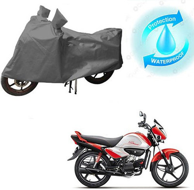 saanvi Waterproof Two Wheeler Cover for Hero(Splendor I Smart, Grey)