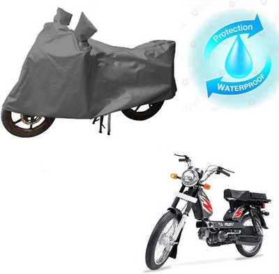 saanvi Waterproof Two Wheeler Cover for TVS(Heavy Duty Super XL, Grey)