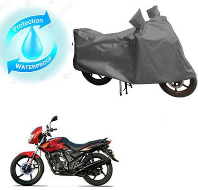saanvi Waterproof Two Wheeler Cover for TVS(Flame DS 125, Grey)
