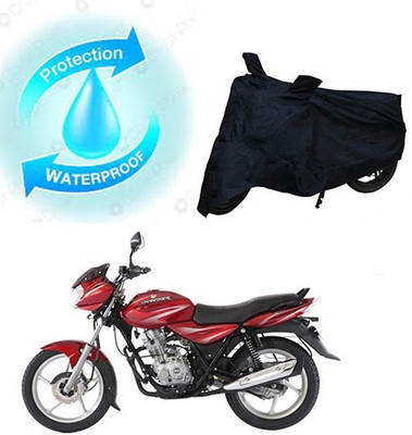 RPSENTTERPR Waterproof Two Wheeler Cover for Bajaj(Discover 125 DTS-i, Black)