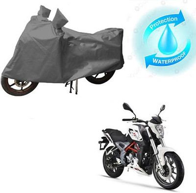 RPSENTTERPR Waterproof Two Wheeler Cover for DSK Benelli(TNT 25, Grey)