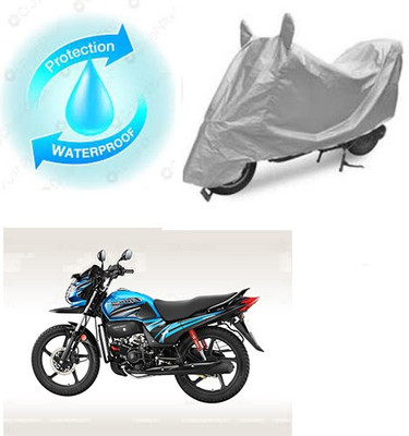 SANJU Waterproof Two Wheeler Cover for Honda(Passion Pro TR, Silver)