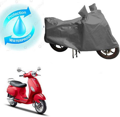 RPSENTTERPR Waterproof Two Wheeler Cover for Piaggio(Vespa VXL, Grey)