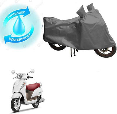 RPSENTTERPR Waterproof Two Wheeler Cover for Suzuki(Access, Grey)