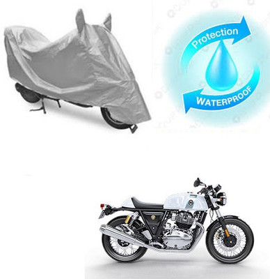 RPSENTTERPR Waterproof Two Wheeler Cover for Royal Enfield(Continental GT, Silver)
