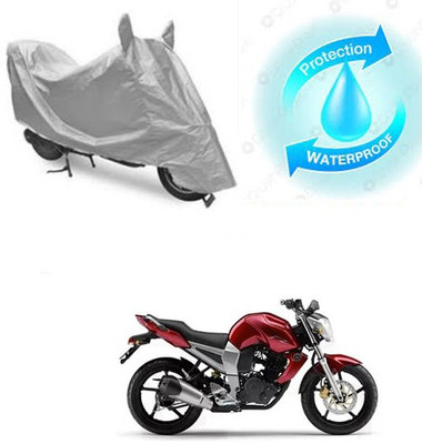 RPSENTTERPR Waterproof Two Wheeler Cover for Yamaha(FZ16, Silver)