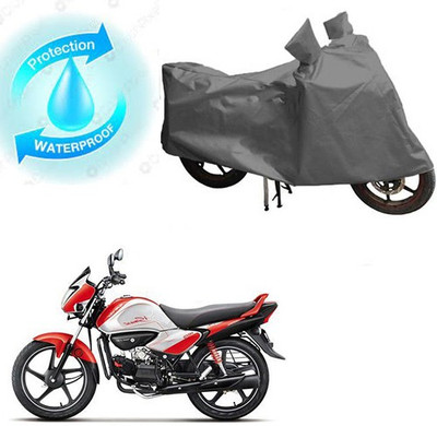 saanvi Waterproof Two Wheeler Cover for Hero(Splendor I Smart, Grey)