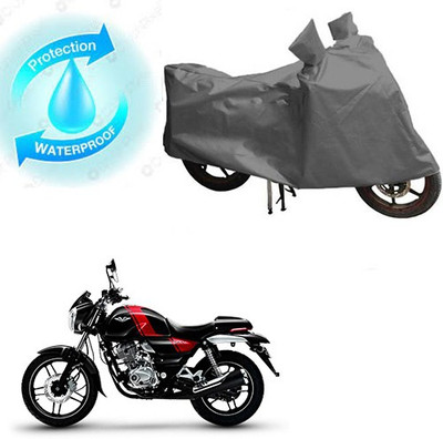 saanvi Waterproof Two Wheeler Cover for Bajaj(V 150, Grey)