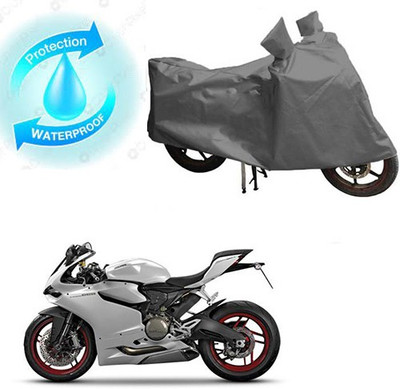 saanvi Waterproof Two Wheeler Cover for Ducati(899 Panigale, Grey)