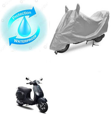 RPSENTTERPR Waterproof Two Wheeler Cover for Piaggio(Vespa LX, Silver)