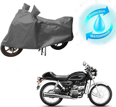 saanvi Waterproof Two Wheeler Cover for Hero(Splendor Pro Classic, Grey)
