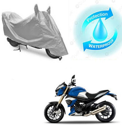 RPSENTTERPR Waterproof Two Wheeler Cover for Mahindra(MOJO XT 300, Silver)