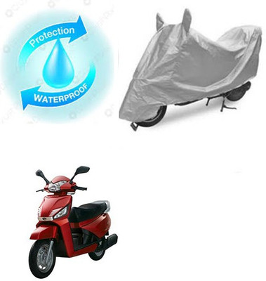 SANJU Waterproof Two Wheeler Cover for Mahindra(Gusto, Silver)