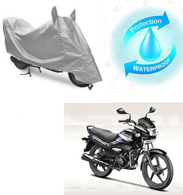 RPSENTTERPR Waterproof Two Wheeler Cover for Hero(Super Splendor, Silver)