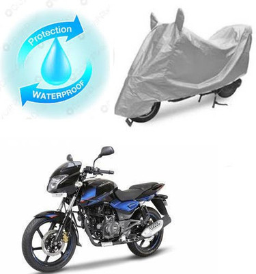 RPSENTTERPR Waterproof Two Wheeler Cover for Bajaj(Pulsar 150 DTS-i, Silver)