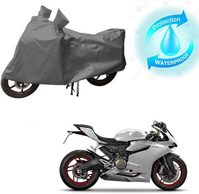 saanvi Waterproof Two Wheeler Cover for Ducati(899 Panigale, Grey)