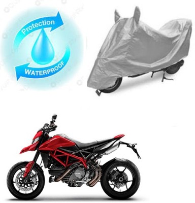 RPSENTTERPR Waterproof Two Wheeler Cover for Ducati(Hyperstrada, Silver)