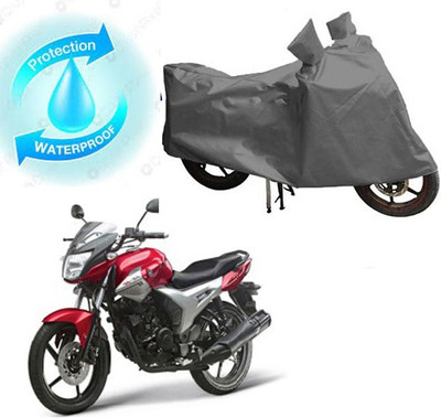 saanvi Waterproof Two Wheeler Cover for Yamaha(SZ X, Grey)