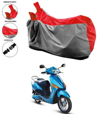 SEBONGO Waterproof Two Wheeler Cover for Hero(Electric Optima, Red)